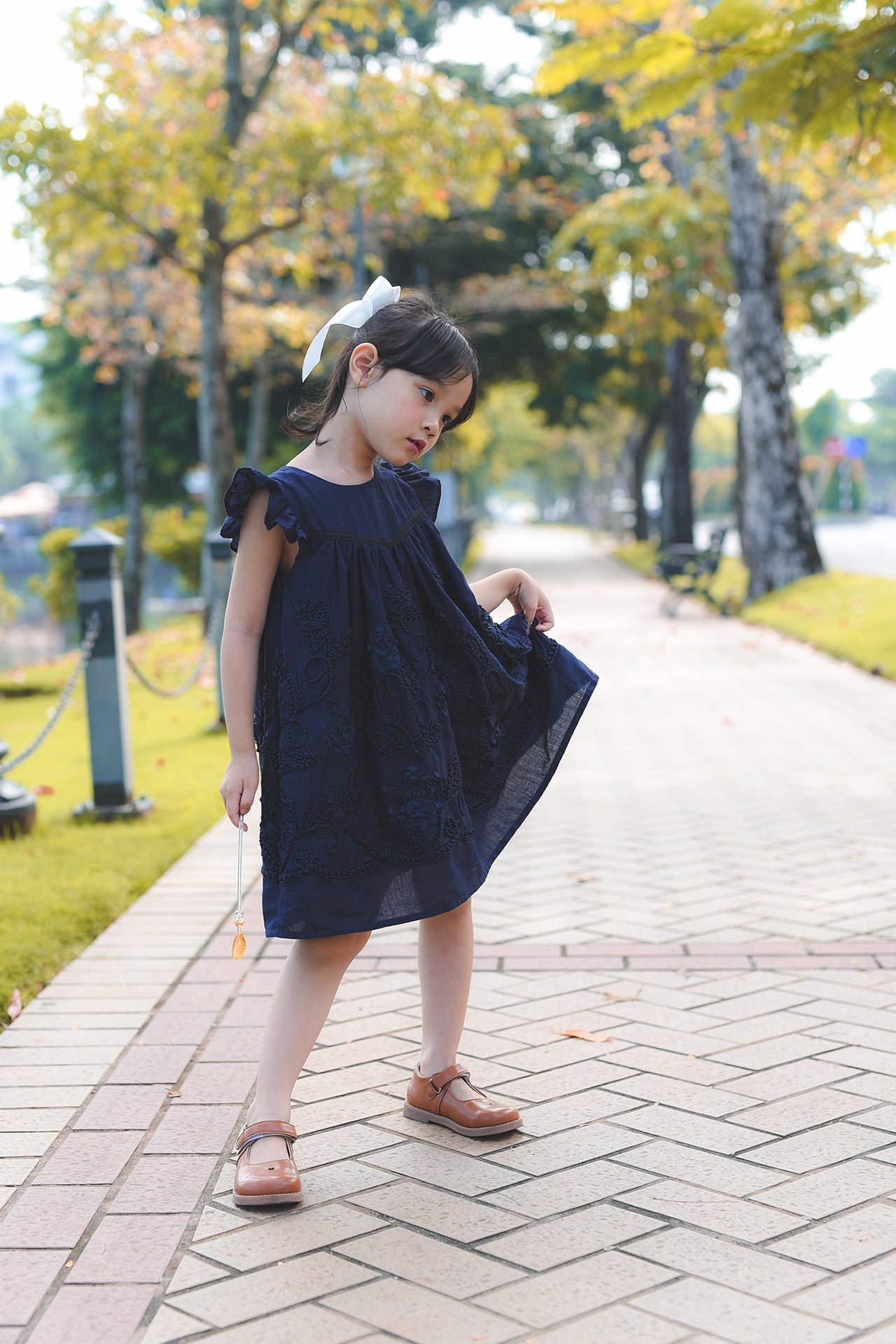 Embroidered Flowers Dress