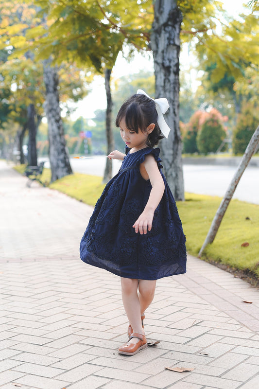 Embroidered Flowers Dress