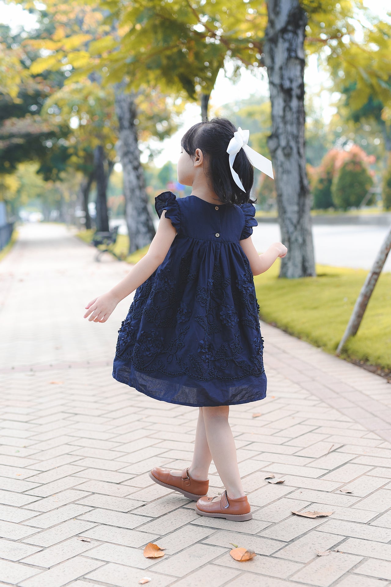 Embroidered Flowers Dress