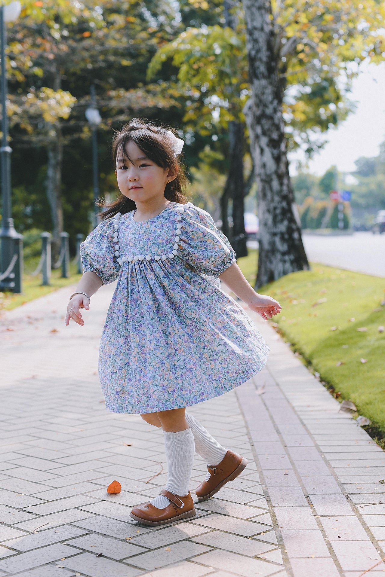 Pom Pom Cotton Dress